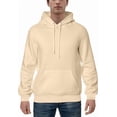thumbnail image 1 of Men's Fleece Pullover Hoodie Loose Fit Ultra Soft Hooded Sweatshirt With Pockets, Medium, Cream, 1 of 6