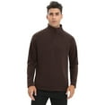 thumbnail image 1 of Men's Fleece Pullover Sweater Long Sleeve Quarter-Zip Casual Sweatshirt, 1 of 5