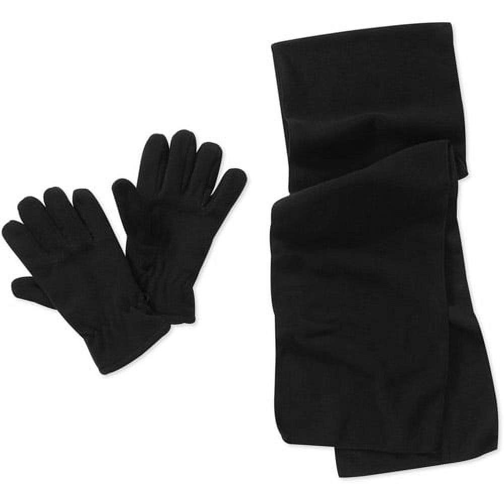Men's Fleece Scarf And Gloves Set