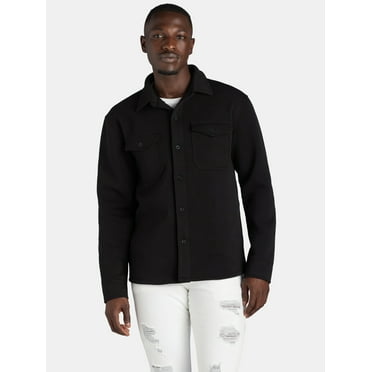 Lazer Men's and Big Men’s Fleece Shacket, Sizes XS-3XL