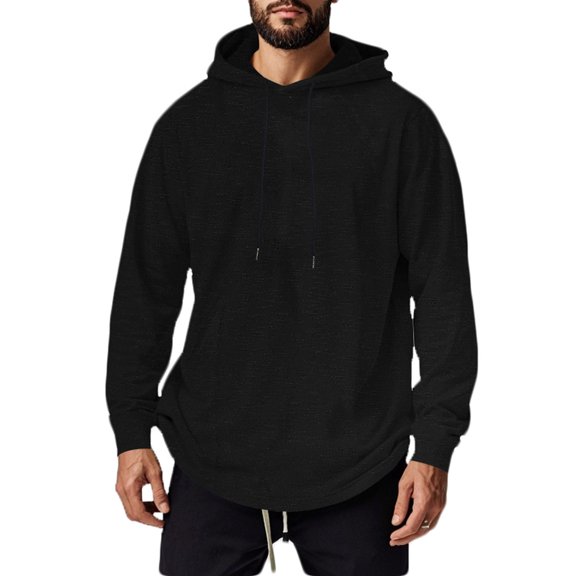 Men's Fleece Sports Coats Solid Color Pullover Hoodie Casual Hooded Sweatshirts Full Zip Jacket with Pocket Athletic Hoodies
