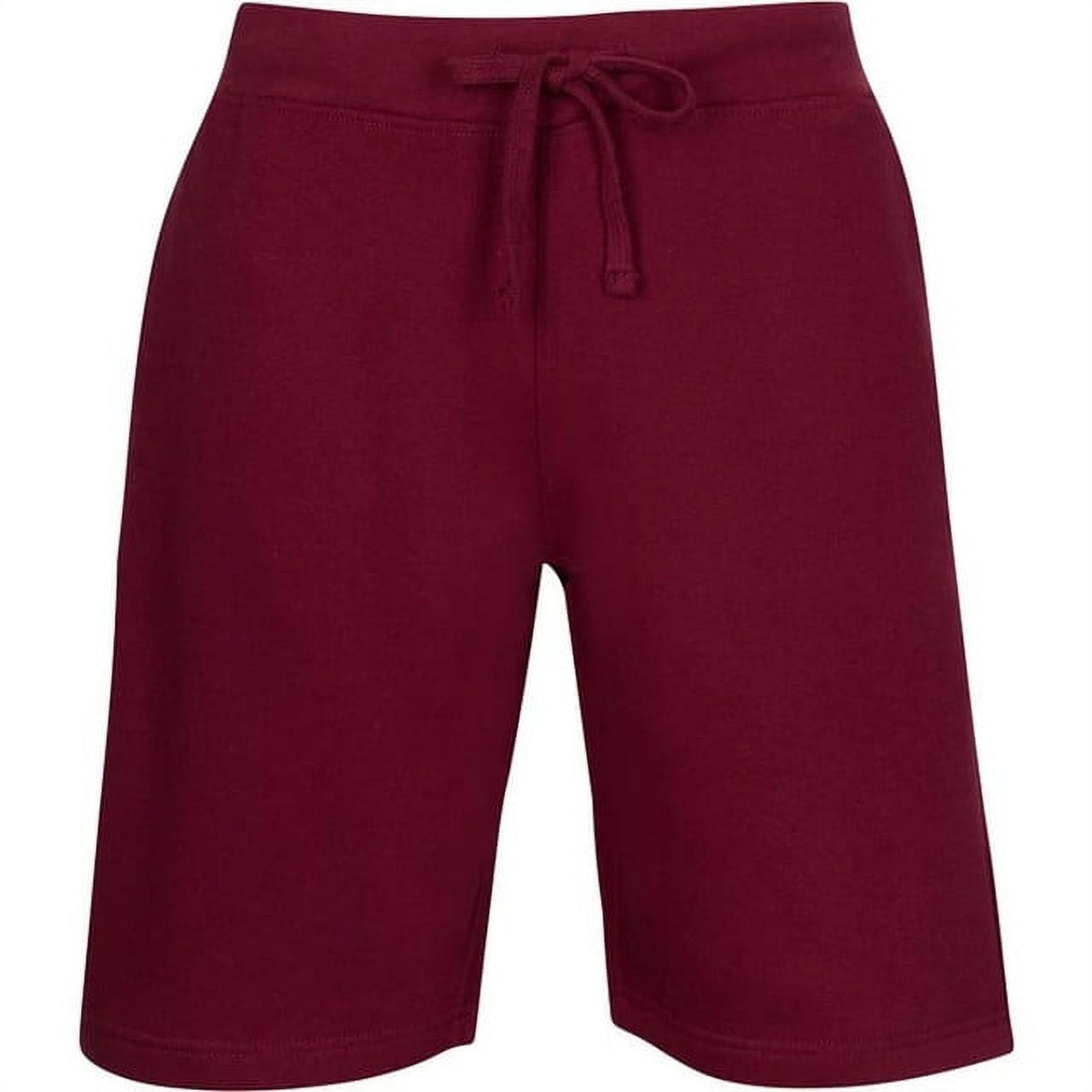 Men s Fleece Sweat Shorts Two Side Pockets Drawstring Solid Shorts