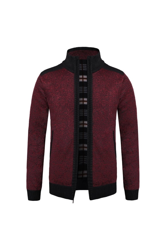 Men's Fleece Sweater Knitwear Zip up Hoodies Fall Winter Thicken Warmth Casual Lightweight Combat Jacket Hooded Sweatshirt Gym Training Tops