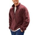 thumbnail image 1 of Men's Fleece Sweatshirt with Full Zip for Warmth in Winter and Fall Seasons, 1 of 9