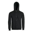thumbnail image 1 of Men's Fleece Thin Solid Cotton Polyester Blend Hooded Zip Up Hoodie Sweater, 1 of 1