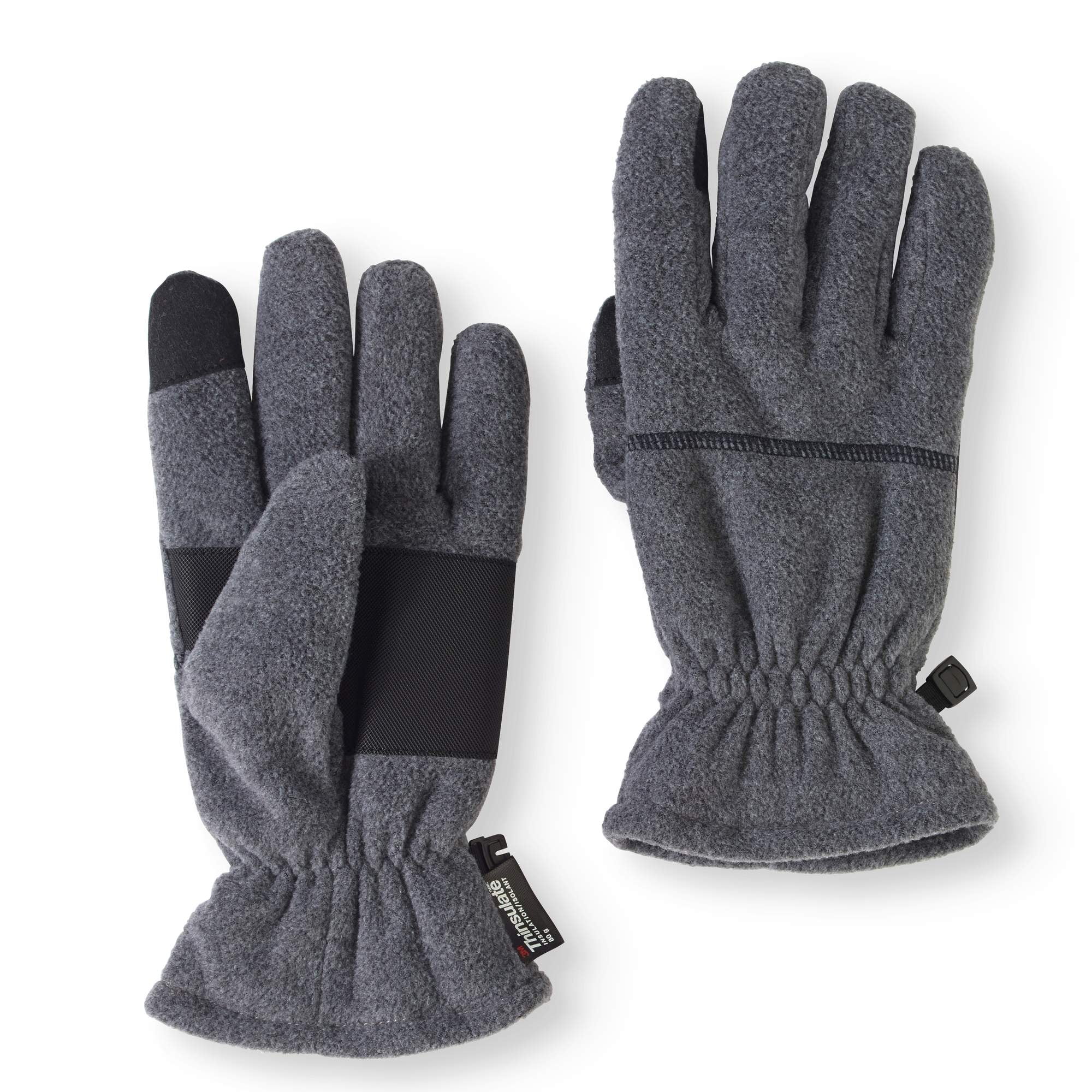 Men's Fleece Touchscreen Glove with Padded Palm - Walmart.com