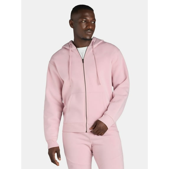 Lazer Men's Fleece Zip Hoodie with Long Sleeves, Sizes XS-3XL