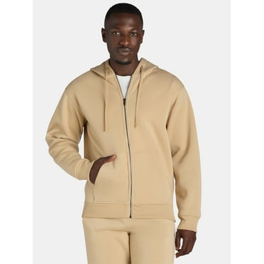 Lazer Men's Fleece Zip Hoodie with Long Sleeves, Sizes XS-3XL