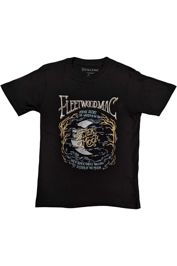 Men's Fleetwood Mac Sisters Of The Moon Slim Fit T-shirt Medium Black