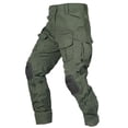 thumbnail image 1 of Men's Flex Ripstop Work Pants with Removable Knee Pads – 10-Pocket Breathable Utility Trousers for Hiking, Gardening & Outdoor Work (No Belt), 1 of 6