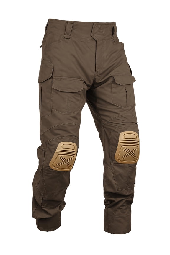 Men's Flex Ripstop Work Pants with Removable Knee Pads – 10-Pocket Breathable Utility Trousers for Hiking, Gardening & Outdoor Work (No Belt)