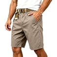 thumbnail image 1 of Men's Flex Casual Cargo Shorts, Lightweight Water Resistant Golf Shorts,Comfortable Stretch Waist Work Shorts with Multi-Pocket Khaki 2XL, 1 of 9