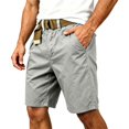 thumbnail image 1 of Men's Flex Casual Cargo Shorts, Lightweight Water Resistant Golf Shorts,Comfortable Stretch Waist Work Shorts with Multi-Pocket Light Gray XL, 1 of 9