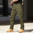 thumbnail image 1 of Men's Flex Stretch Convertible Tactical Pants Water Resistant Ripstop Cargo Pants BDU Outdoor Work Hiking Army Green 2XL, 1 of 6