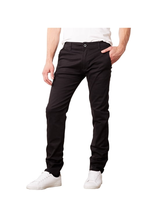 Men's Flex Stretch Slim Fit Cotton Everyday Chino Pants (31" Inseam)
