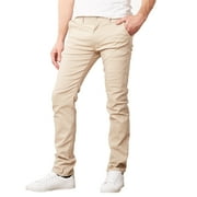 Mens Flex Stretch Slim Fit Cotton Everyday Chino Pants 31 Inseam
