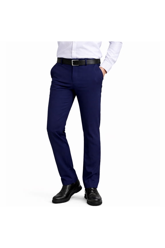 Men’s Flex Stretch Slim Fit Dress Pants (Sizes, 30-40)