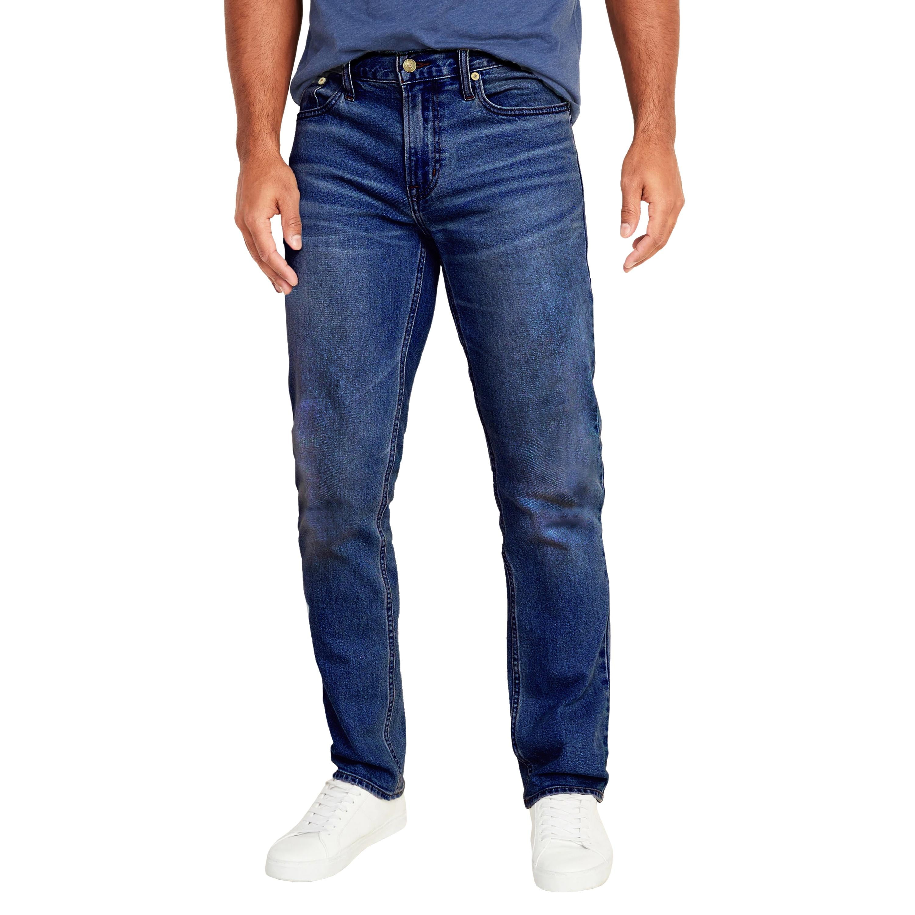 Wide Straight Men's Jeans with Pockets main image 1