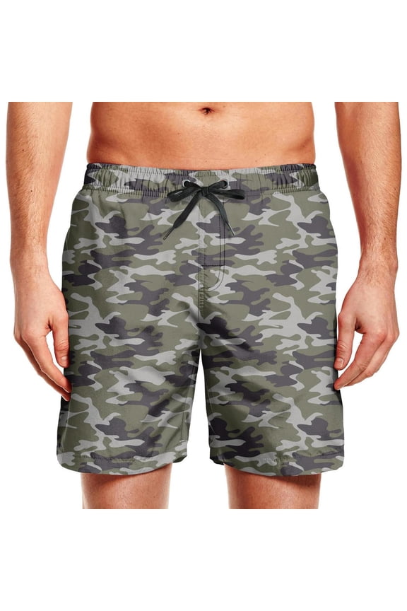 Men's Flex Swim Trunks (Regular , camouflage )