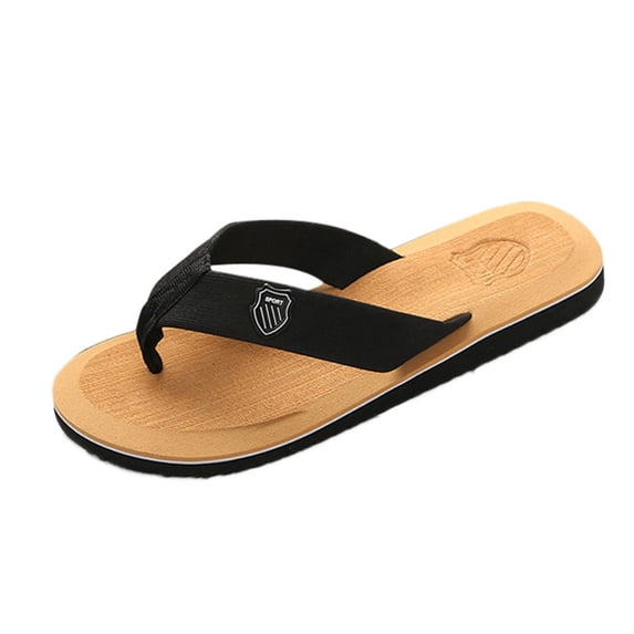 Men’s Flip-Flops Sandals with Arch Support, Lightweight EVA Slides for Beach Gym Pool, Non-Slip Rubber Sole, 40