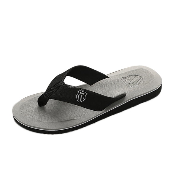 Men’s Flip-Flops Sandals with Arch Support, Lightweight EVA Slides for Beach Gym Pool, Non-Slip Rubber Sole, 42