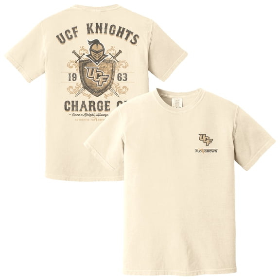 Men's FloGrown Cream UCF Knights Vintage Mascot T-Shirt