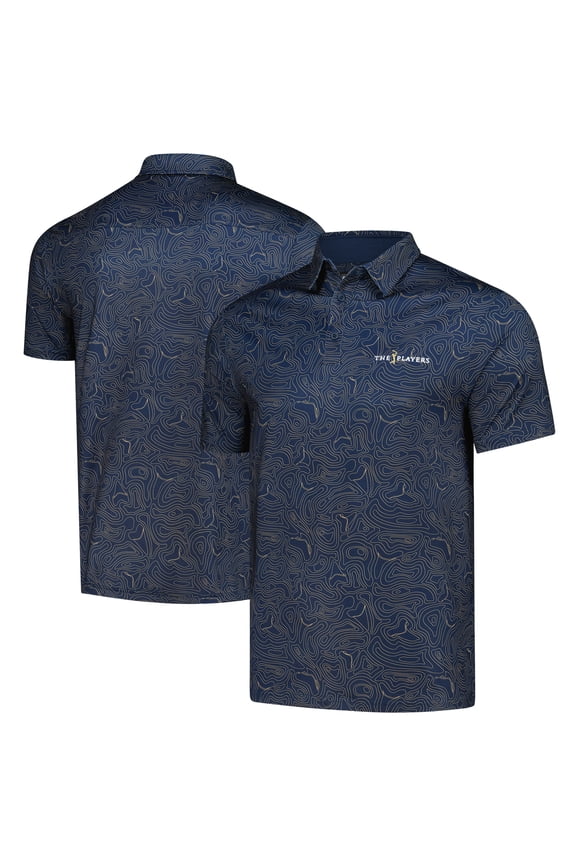 Men's Flomotion Navy THE PLAYERS Toothy Topo Polo
