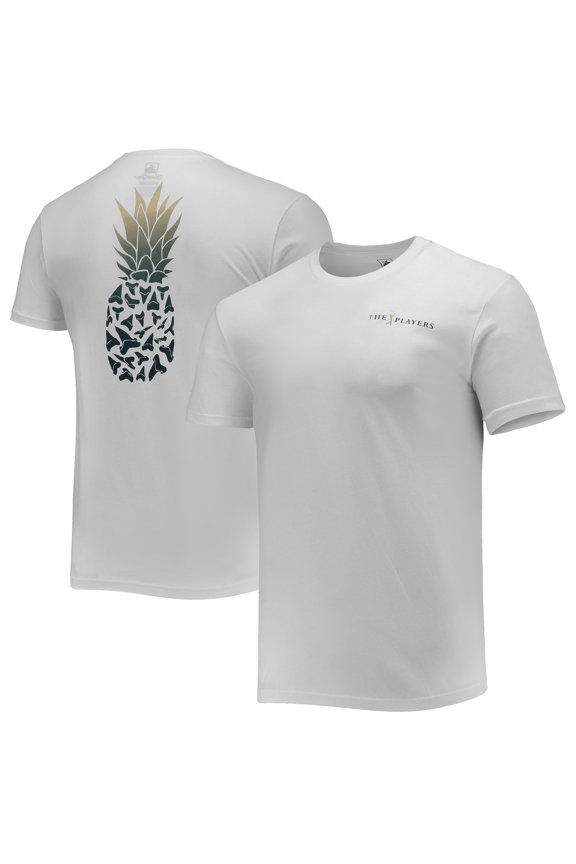 Men's Flomotion White THE PLAYERS Toothy Pineapple T-Shirt