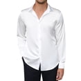 thumbnail image 1 of Men's Floral Jacquard Dress Shirt Long Sleeve Button Down Shirts, 1 of 5