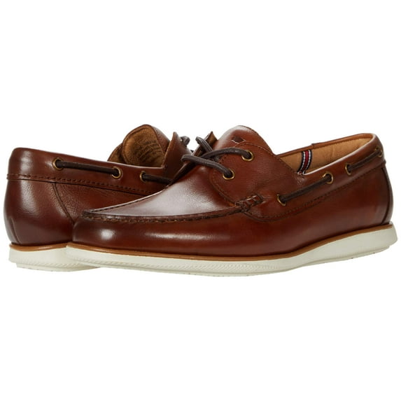 Florsheim Atlantic Moc Toe Boat Shoe Mens Oxford 11 DM US Cognac