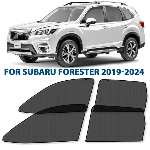 CLIM ART Magnetic Car Window Shades for Subaru Forester 2019-2024 – Custom-Fit Sun Blocker Curtains, Side Window Covers, Essential Car Accessories for Camping, Baby, and Privacy Protection - MS0162