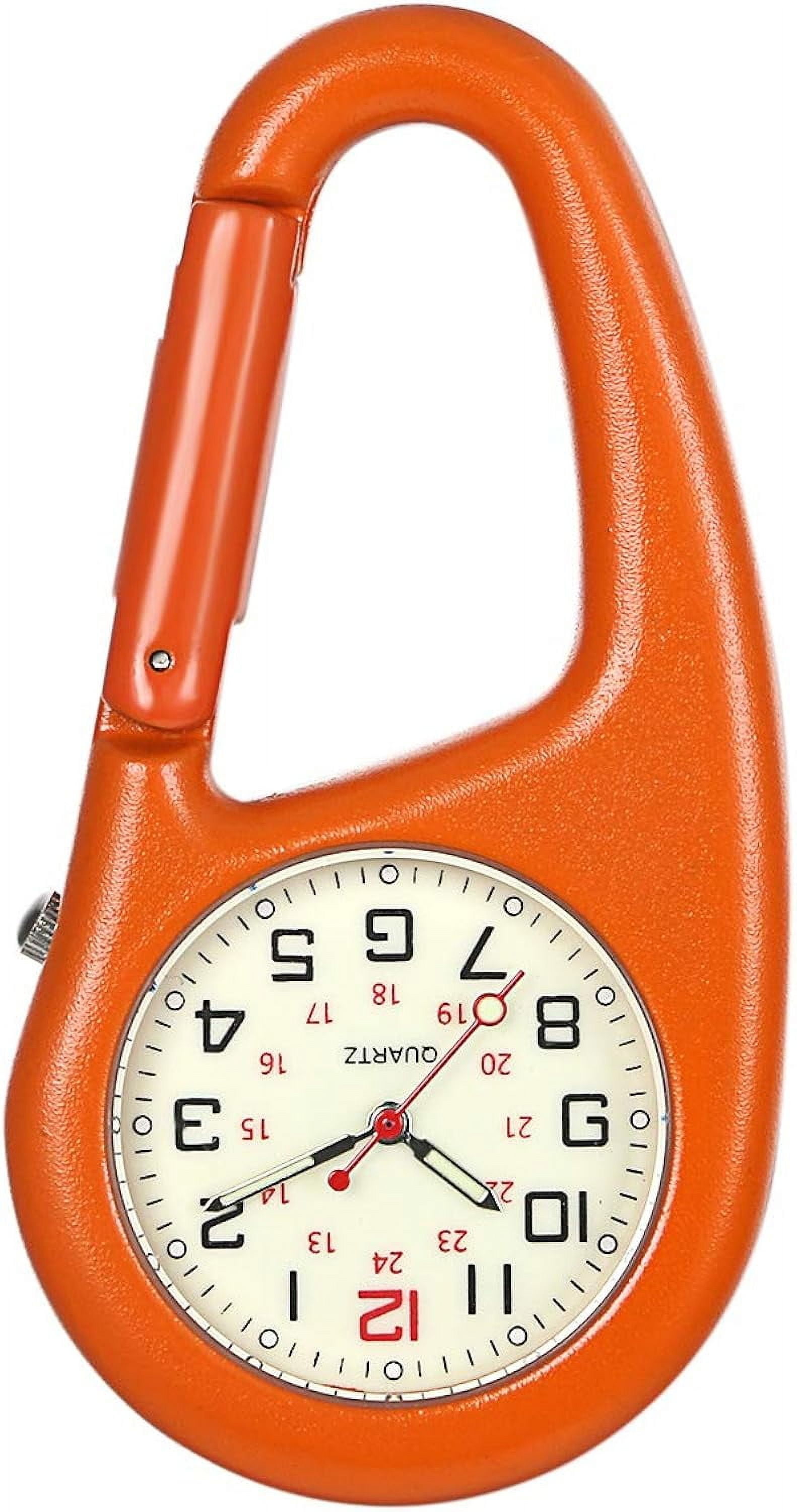 Men's Fob Watch, Carabiner Clip Watch, Backpack Belt Pocket Watch with ...