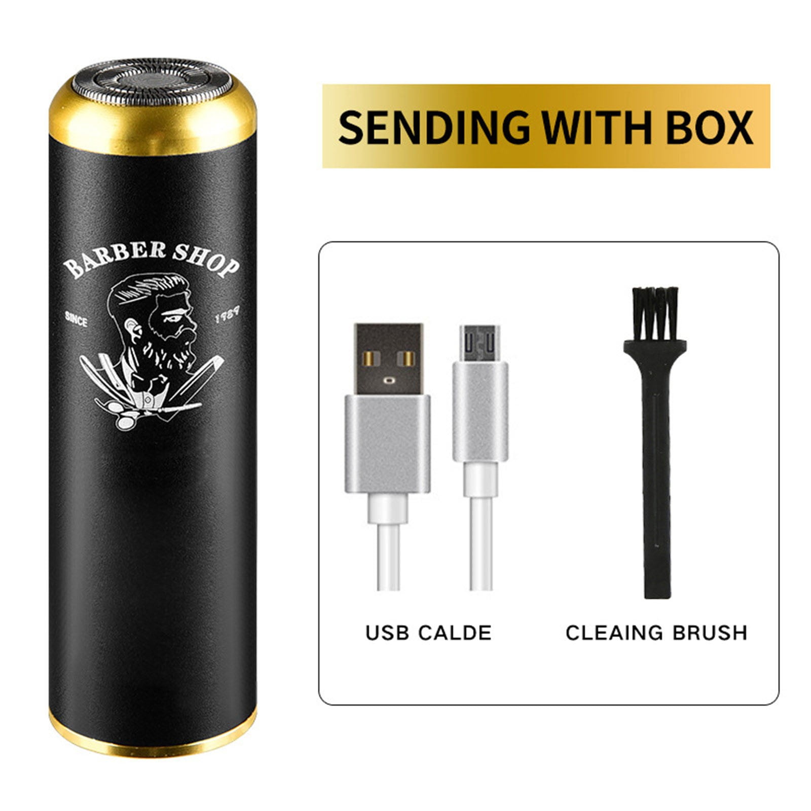 Men's Foil Shavers Small Pocket Size Washable Electric Rechargeable