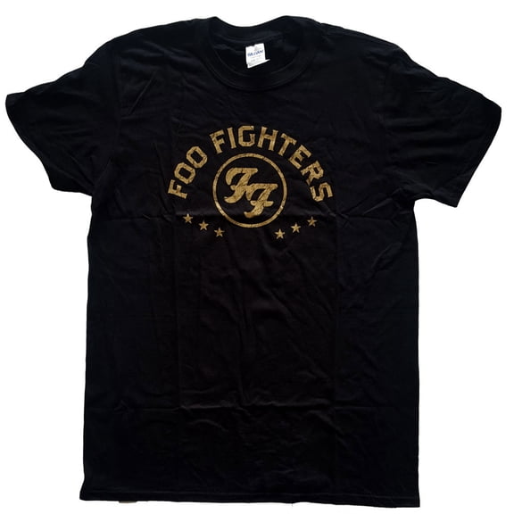 Men's Foo Fighters Arched Stars Slim Fit T-shirt Large Black