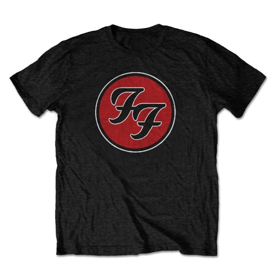 Men's Foo Fighters FF Logo Slim Fit T-shirt Large Black