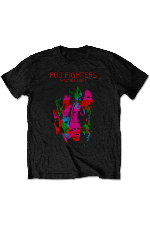 Men's Foo Fighters Wasting Light Slim Fit T-shirt Medium Black
