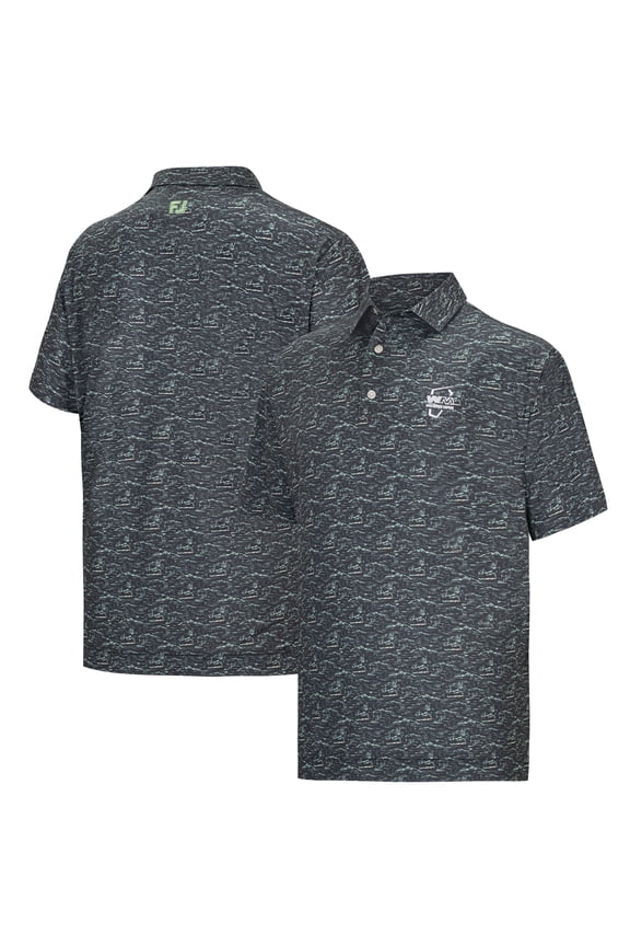 Men's FootJoy Gray WM Phoenix Open ProDry All Over Print Polo