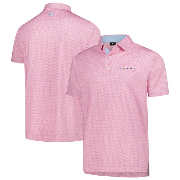 Men's-FootJoy Pink 2025 THE PLAYERS ProDry Citrus Lisle Polo