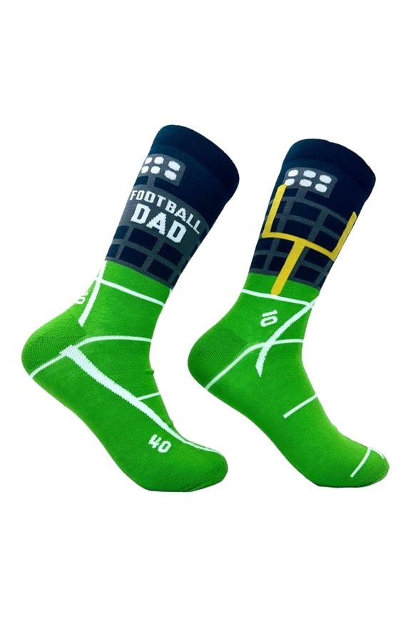 Men's Football Dad Socks Funny Cool Fathers Day Gift Foot Ball Lovers Footwear