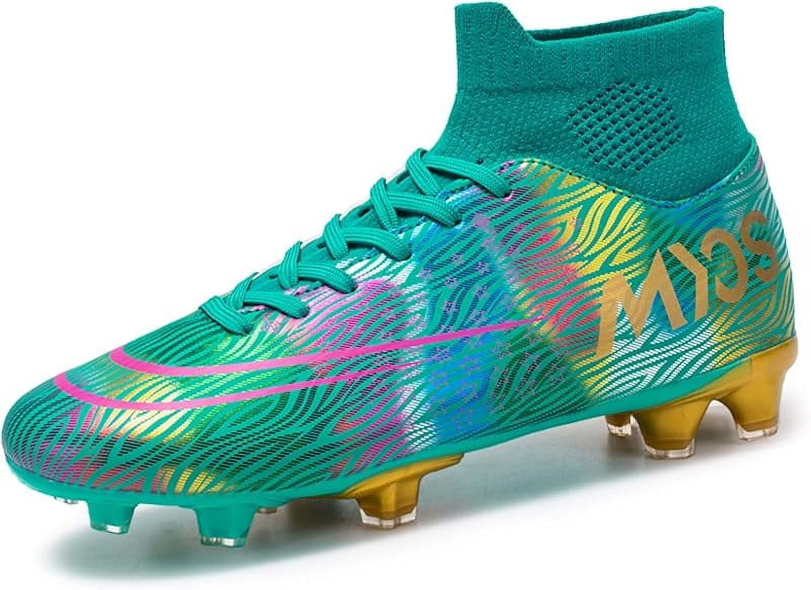 Men s Football Shoes Outdoor Grass Football Training Sports Shoes Professional High Top Sports Football Boots Breathable Long Nail Shoes Walmart