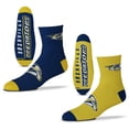 thumbnail image 1 of Men's For Bare Feet Nashville Predators 2-Pack Team Quarter-Length Socks, 1 of 1