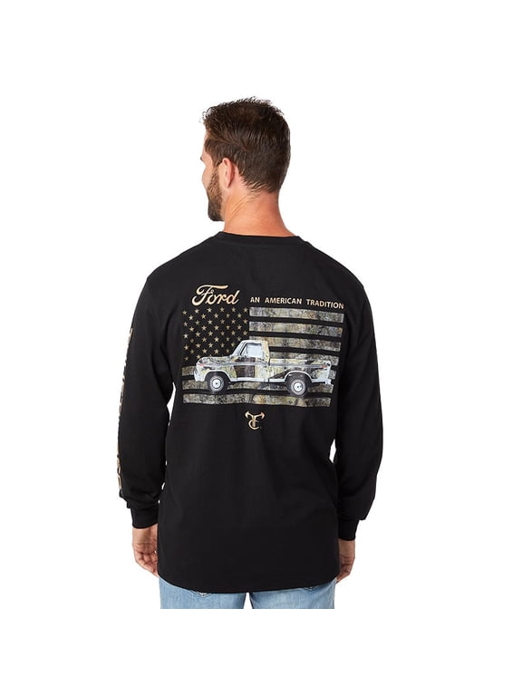 Men's Ford Car Long Sleeve Graphic T-Shirt