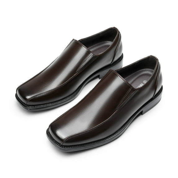 Men's Formal Leather Lined Square Toe Dress Loafers Shoes