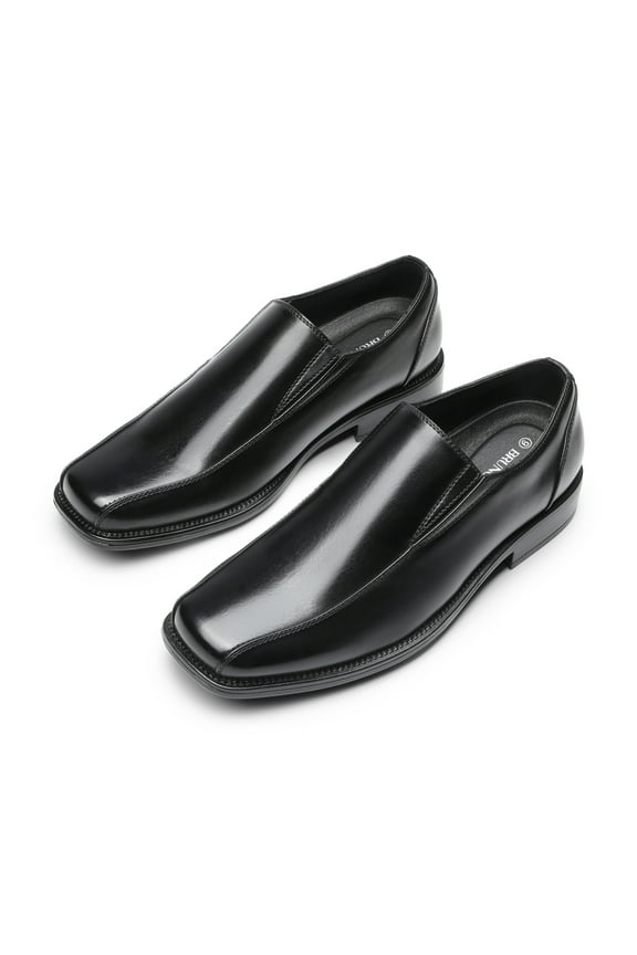 Men's Formal Leather Lined Square Toe Dress Loafers Shoes