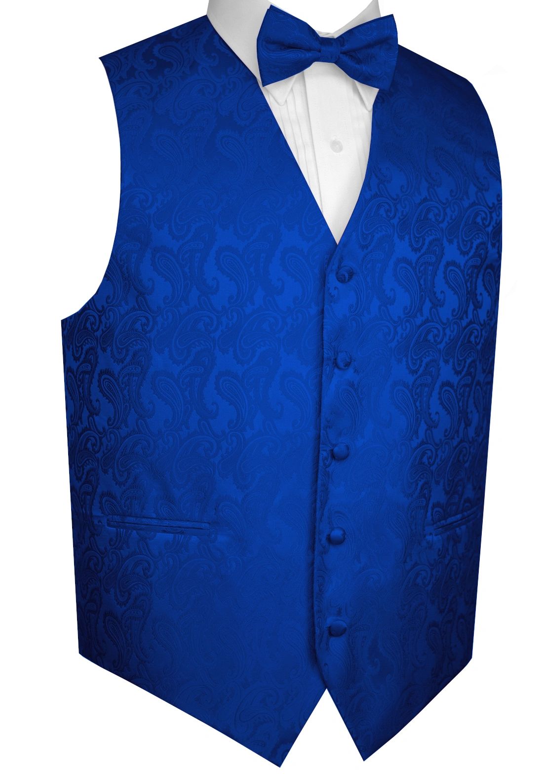 royal blue vest and tie sets