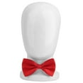 thumbnail image 1 of Men's Formal Solid Color Tuxedo Classic Red Bowtie Wedding Party Satin Bow Tie ,red,, 1 of 8