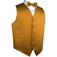 thumbnail image 1 of Best Tuxedo Men's Formal, Tuxedo, Wedding, Prom, Cruise Vest, Bow-Tie & Hankie Set in Honey Gold - 6XL, 1 of 3