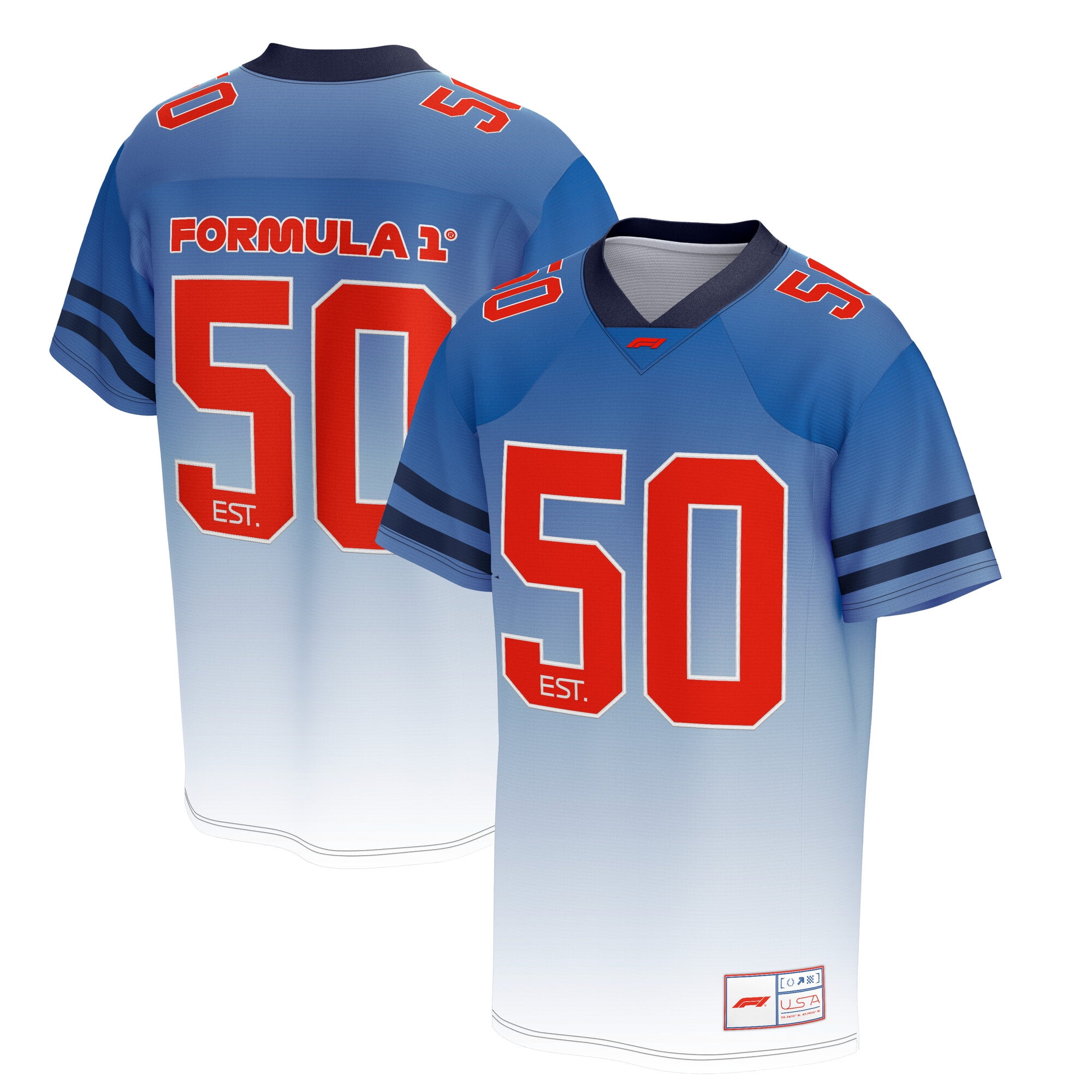 Men's Formula 1 Blue 2024 United States Grand Prix Gradient Foundation