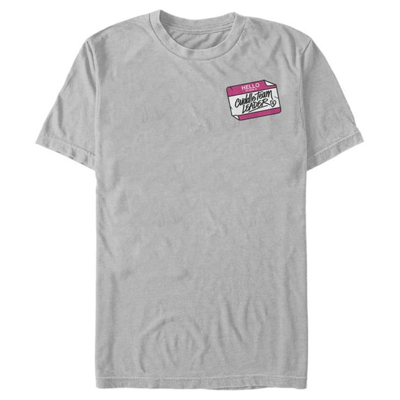 Men's Fortnite Cuddle Name Tag Graphic Tee Silver 2X Large