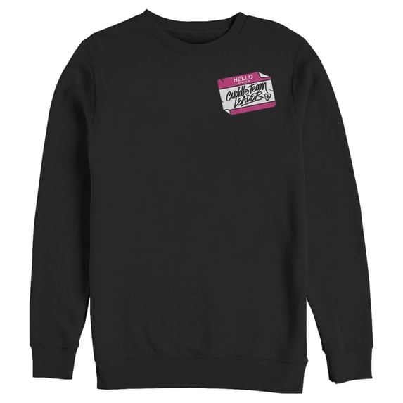 Men's Fortnite Cuddle Name Tag Sweatshirt Black Small